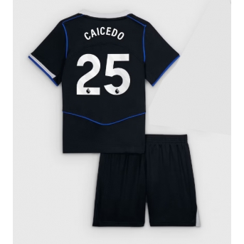 Billige Fotballdrakt Chelsea Moises Caicedo #25 Replika Tredjedraktsett Barn 2025-26 Kortermet (med bukser)